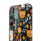 Whimsical Feline Garden Slim Cases for iPhone and Samsung Phones