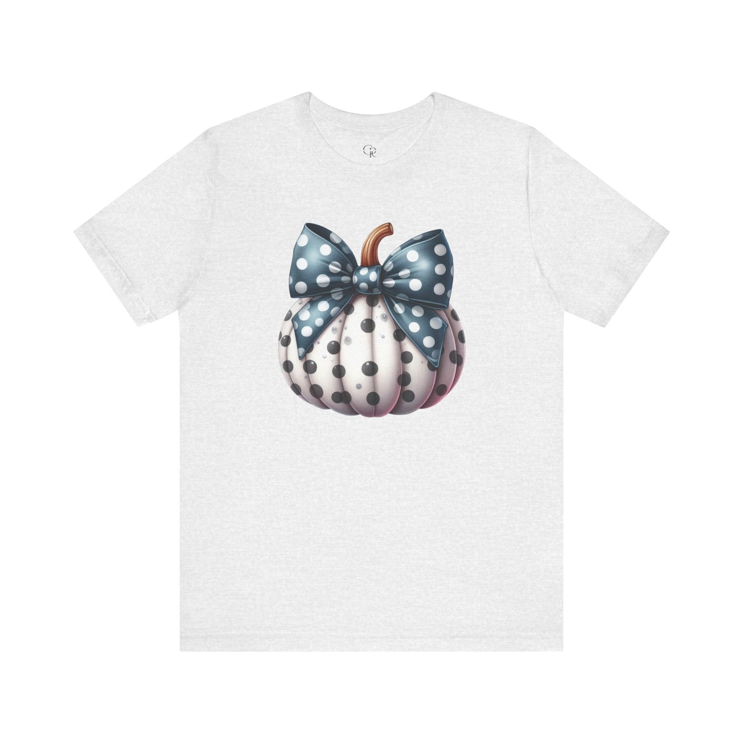 Polka Dot Pumpkin Charm Unisex Jersey Short Sleeve Tee