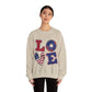 Patriotic LOVE Unisex Heavy Blend™ Crewneck Sweatshirt