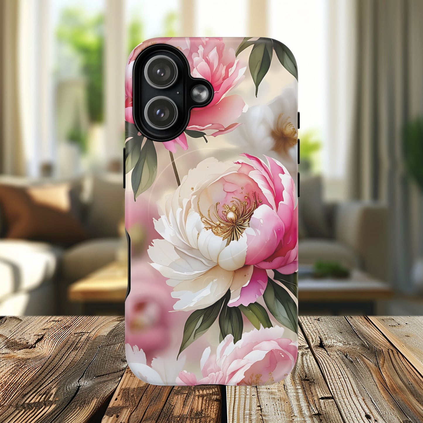 Blooming Petals Tough Magnetic Phone Cases, Elegant Phone Cover, Durable Case for Flower Lovers, Phone Accessories