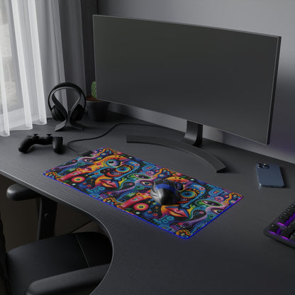 Psychedelic Visions LED Gaming Mouse Pad