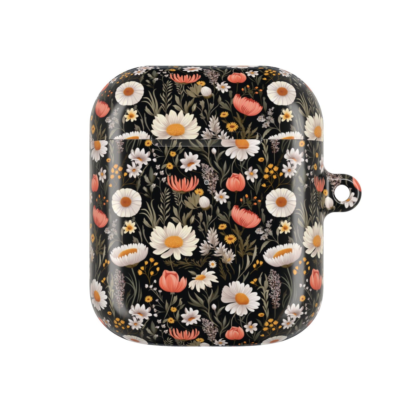 Blossom Elegance: Noir Garden AirPod Case - Chic Floral Design for Nature Lovers- Airpods Pro Gen 1 and 2, Gen 1 to 4.