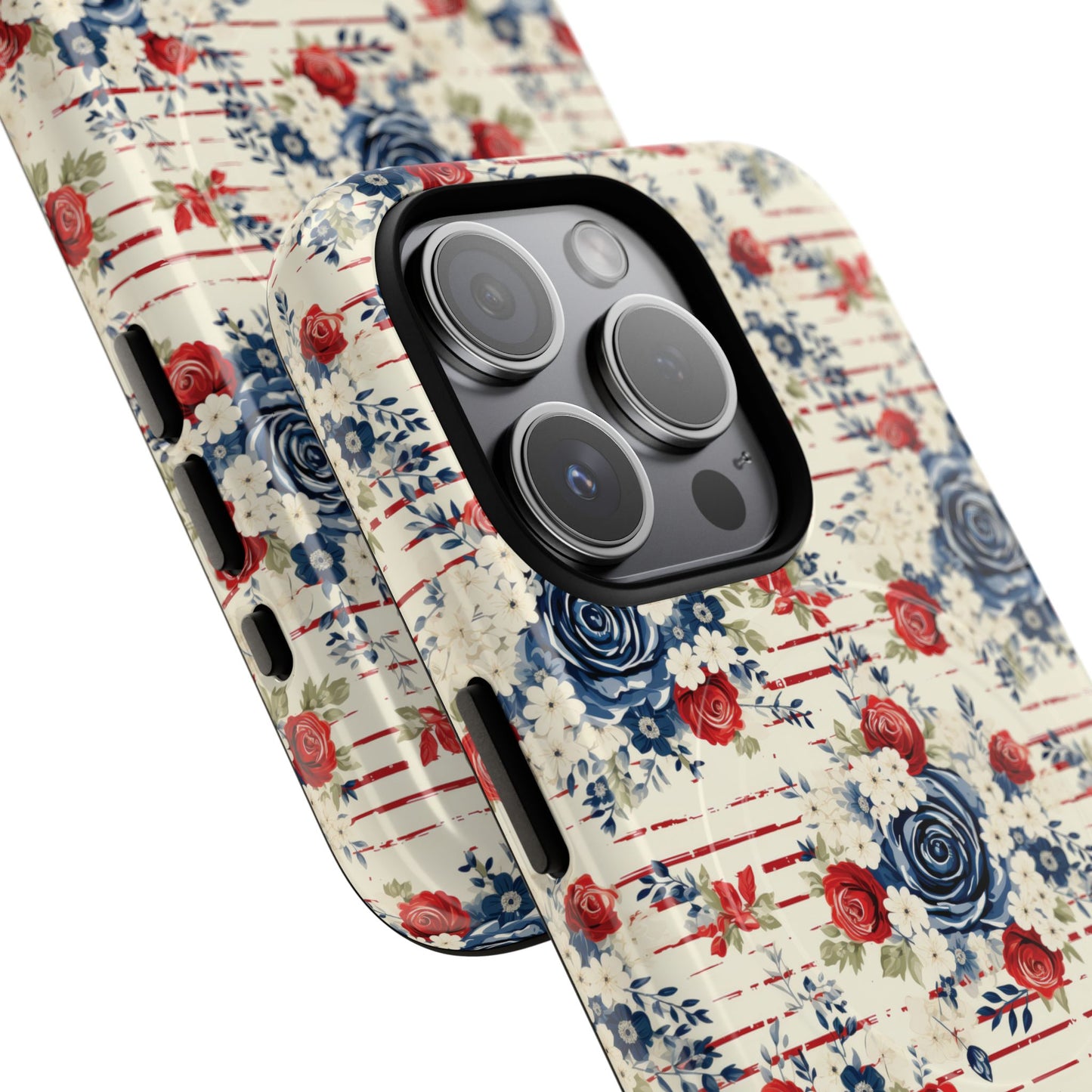 Rose & Glory Tough iPhone Magnetic Case, Vibrant Protective Cover, Stylish Gift for Her, Floral Design, iPhone Accessories, Anniversary Gift