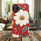 Floral Fusion Tough Magnetic Phone Case | Flower Design, Durable Protective Cover, Gift for Her, Spring Style, Unique Phone Accessory.