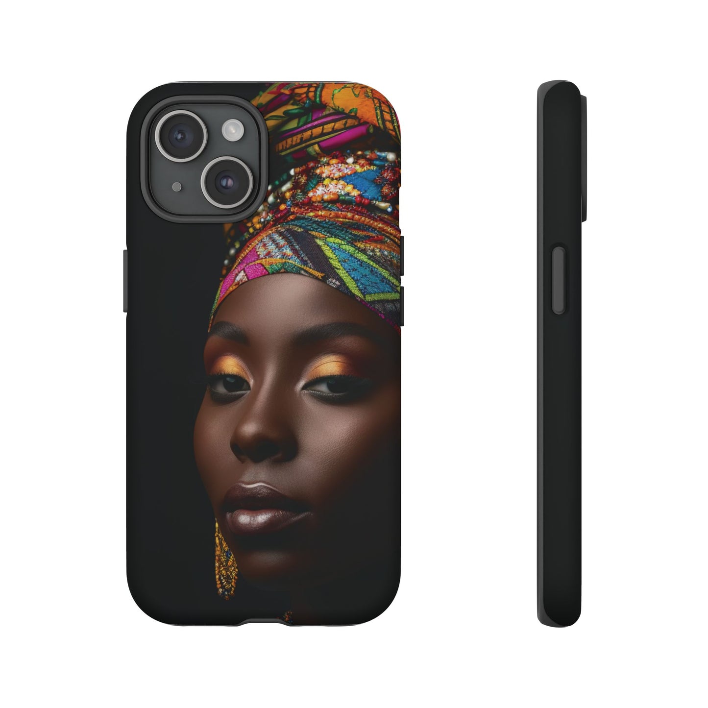Regal Reflections: African Majesty Tough Google Pixel, iPhone and Samsung Cases.