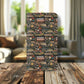 Book Stack Floral Flip iPhone and Samsung Phone Case — Vintage Library Wallet Cover.