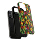 Floral Luminous Whirl Tough Magnetic iPhone Case, Stylish Protection for Everyday Life, Gift for Flower Lovers, Unique iPhone Accessory, Stained Glass iPhone Protection.