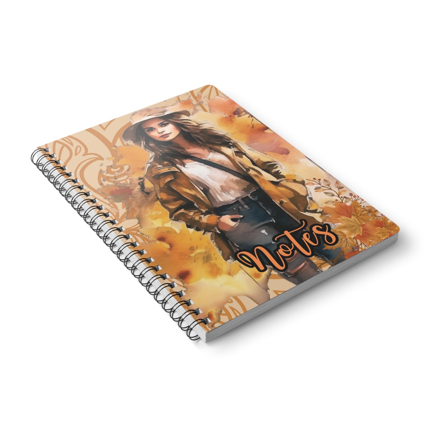 Fall-Inspired Wirobound Notebook, Perfect for Journaling, Notes, Gift for Students, Autumn Aesthetic, Back-to-School Supplies