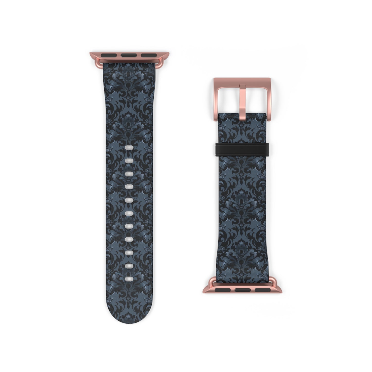 Opulent Dusk Elegant Floral Watch Band - Stylish Accessory for Daily Wear.