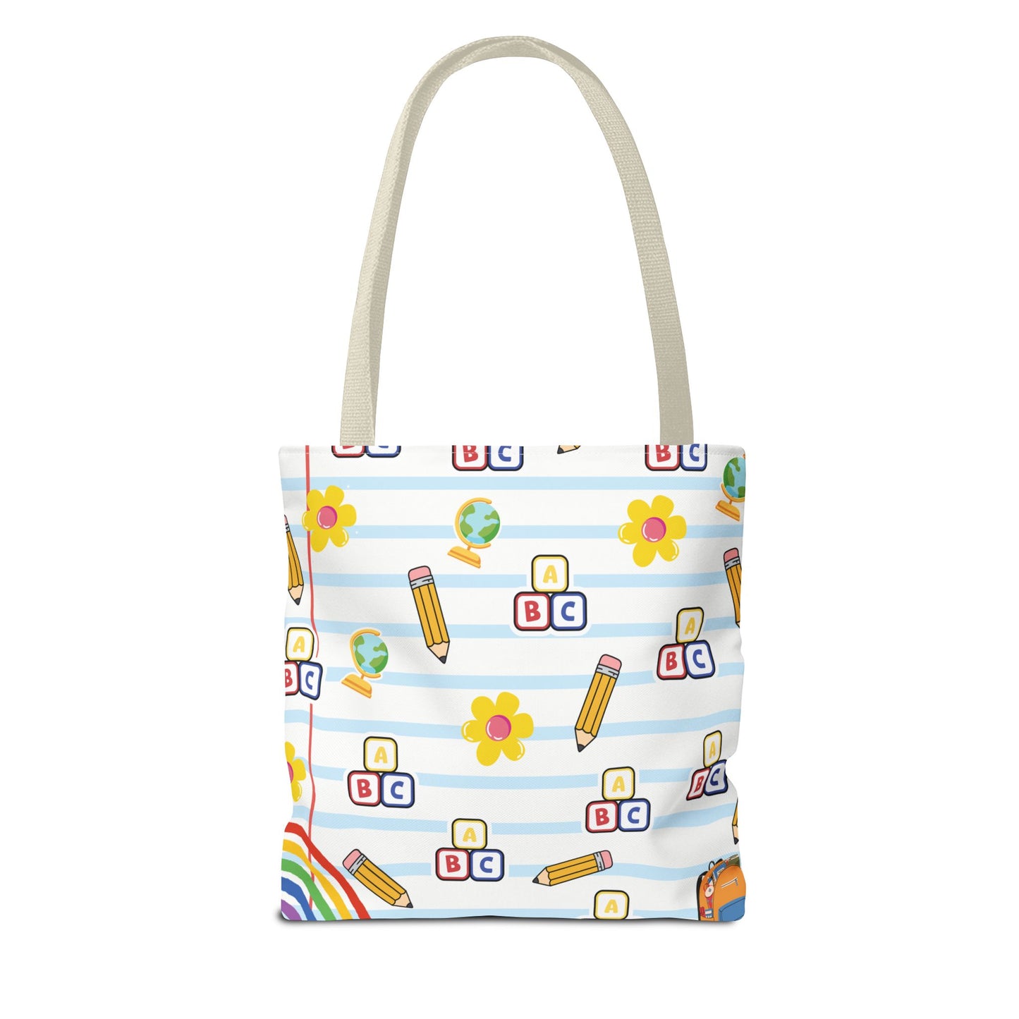 Personalized White SchoolYard Chic Composition Book Inspired Tote Bag, Back to School Tote, Teacher Gift, Kids Bag, Custom Name Bag, Educational Accessories, Back to School Tote Bag.