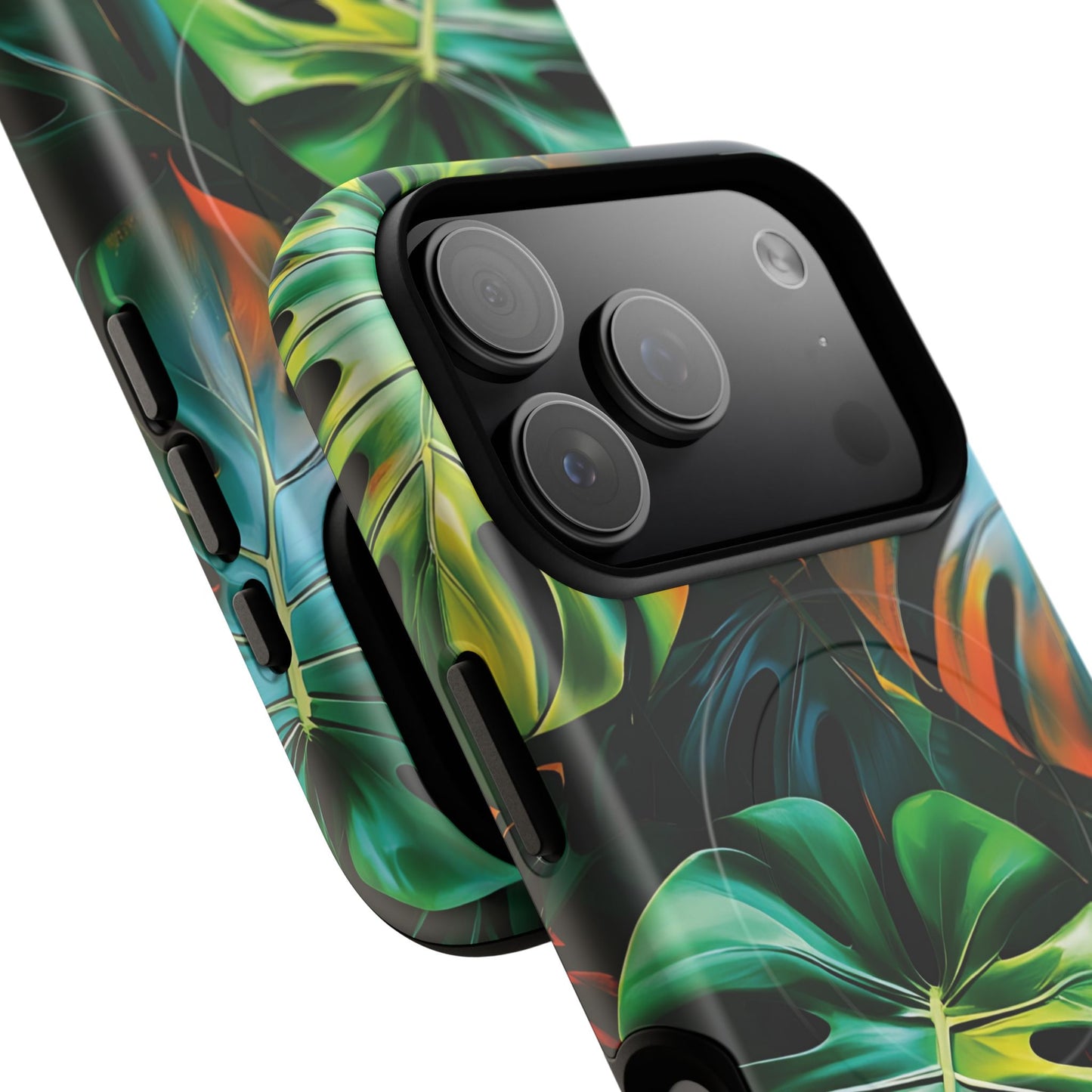 Tropical Leaf Phone Case | Tough Magnetic Cases, iPhone Accessories, Gift for Him/Her, Phone Protection, Summer Style, Trendy Design
