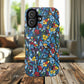Colorful Floral Phone Case, Tough Magnetic Phone Cover, Durable Tech Accessory, Unique Gift for Her, Vibrant Smartphone Case