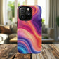 Cosmic Lava Flow Colorful Abstract iPhone Case , Tough Magnetic Protection, Stylish Accessories, Gift for Tech iPhone Lovers, Vibrant Mobile Covers