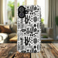 Abstract Monochrome Tough Magnetic iPhone Cases, Stylish Phone Cover, Durable Phone Protector, Modern Tech Accessories, Unique Gift Ideas