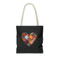 Patched Heart Tote Bag