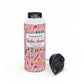 Personalized Pink Chalkboard Chic Inspired Stainless Steel Water Bottle for Kids, School Supplies, Eco-Friendly Drinkware, Back to School, Teacher Gifts