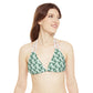 White Tropical Bliss Strappy Triangle Bikini Top (AOP)- (PY)