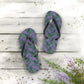 Purple Tropical Bliss Flip Flops