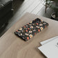 Blossom Elegance: Noir Garden iPhone and Samsung Case With Card Holder