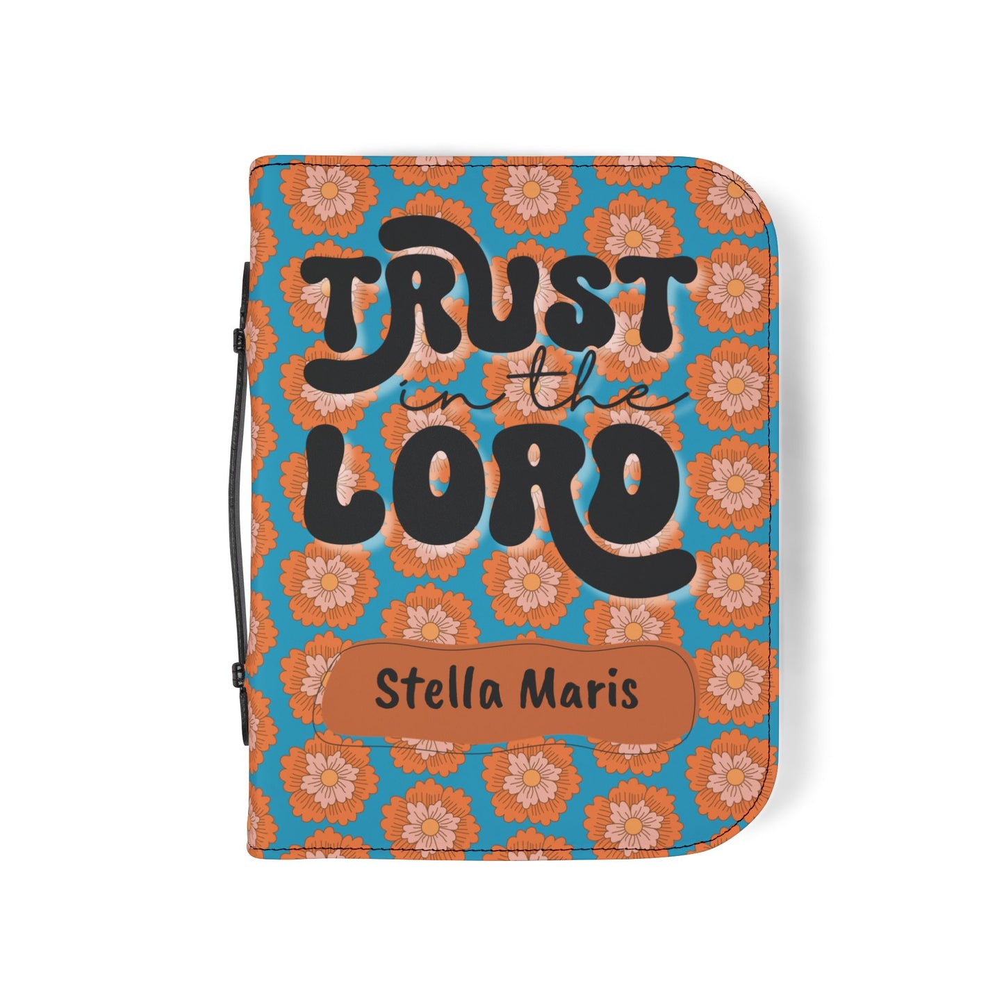 Personalized Floral Bible Cover - Trust in the Lord Design for Believers| Baptism | Christening | Anniversary | Birthday Gifts.