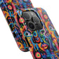 Psychedelic Visions Vibrant Art iPhone and Samsung Phone Case - Stylish Tough Case for Artists & Creatives.