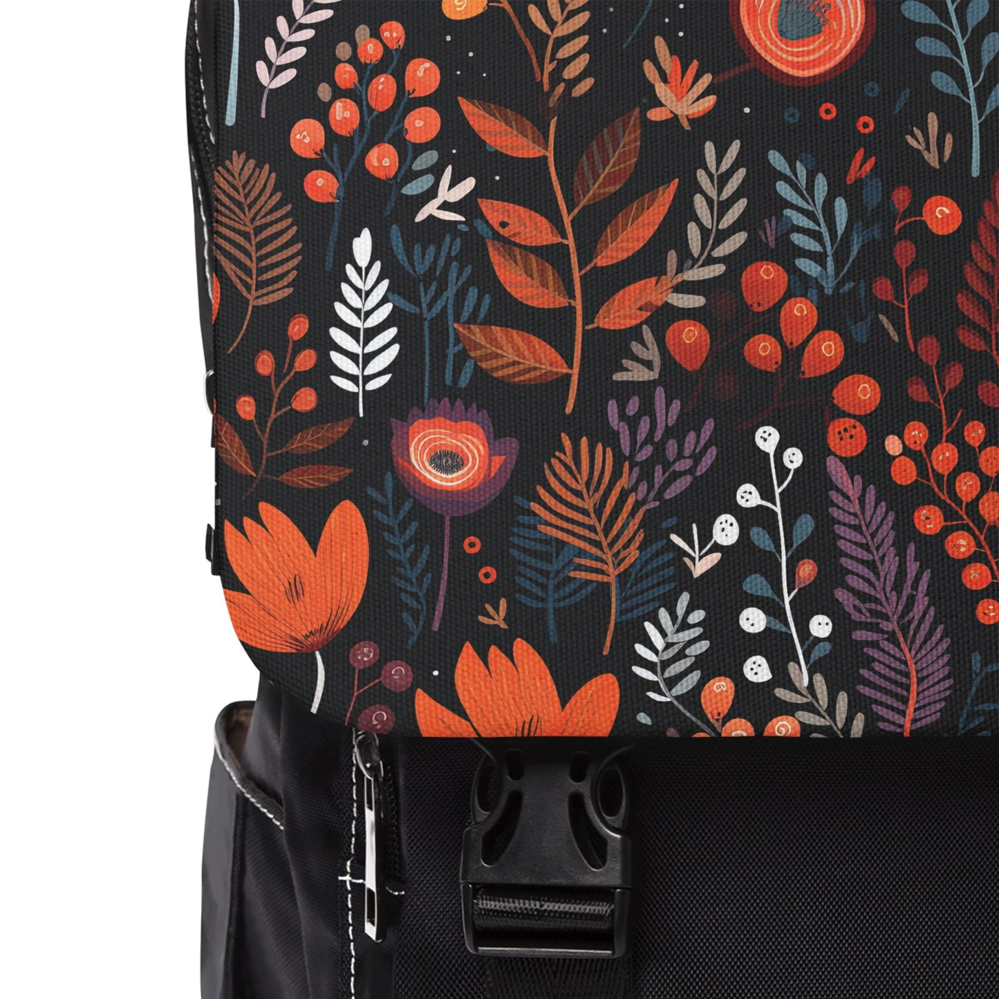 Autumn Bloom Unisex Casual Shoulder Backpack