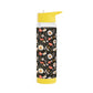 Blossom Elegance: Noir Garden Infuser Water Bottle