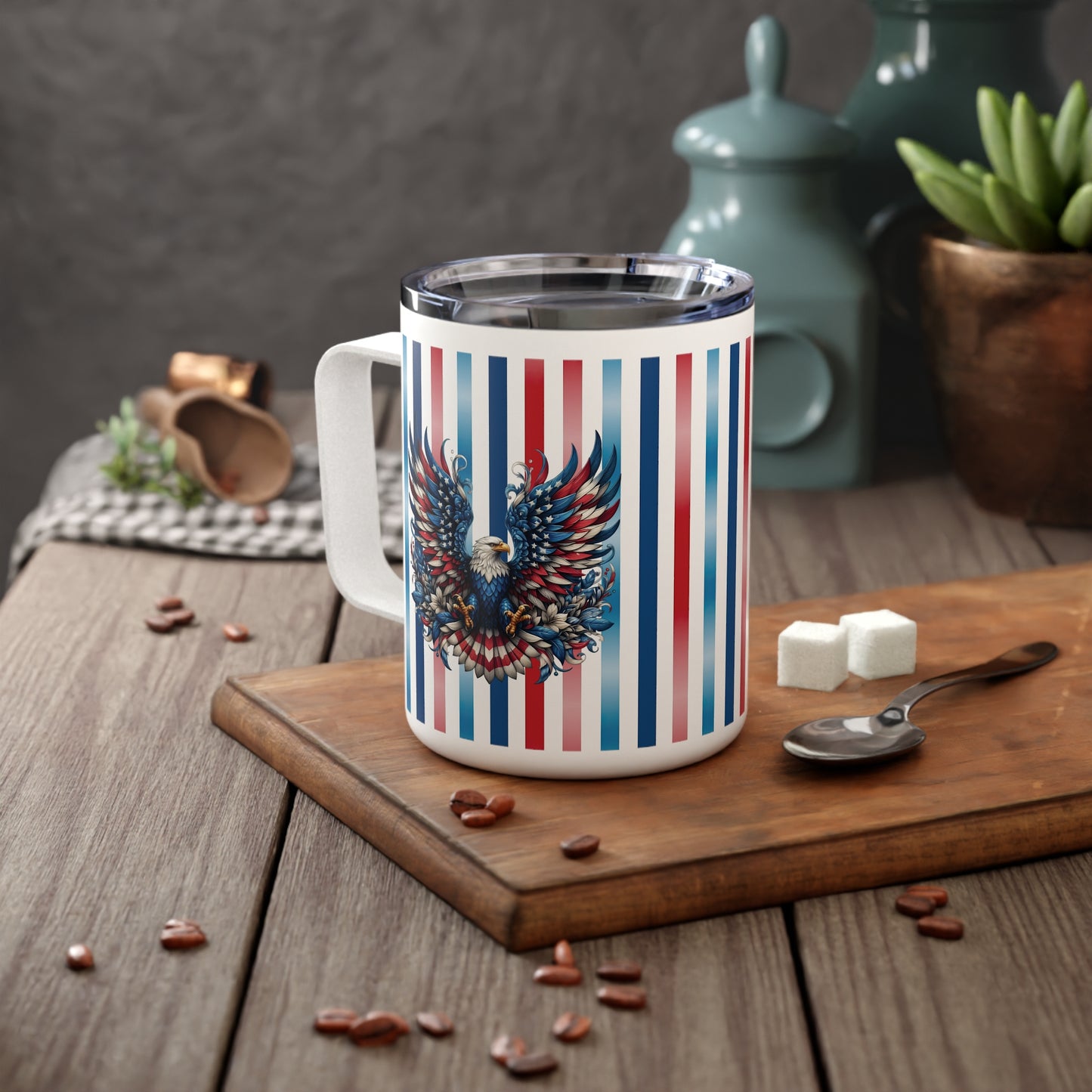 Patriotic Pride Insulated Coffee Mug, 10oz