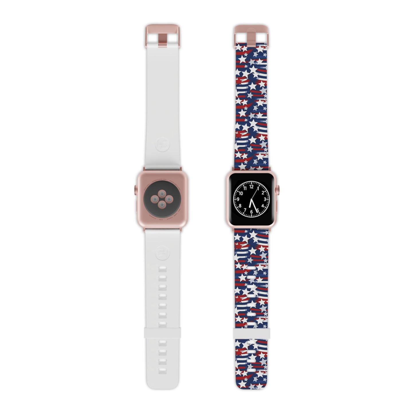 Patriotic Waves Apple Watch Band - Stars and Stripes Design