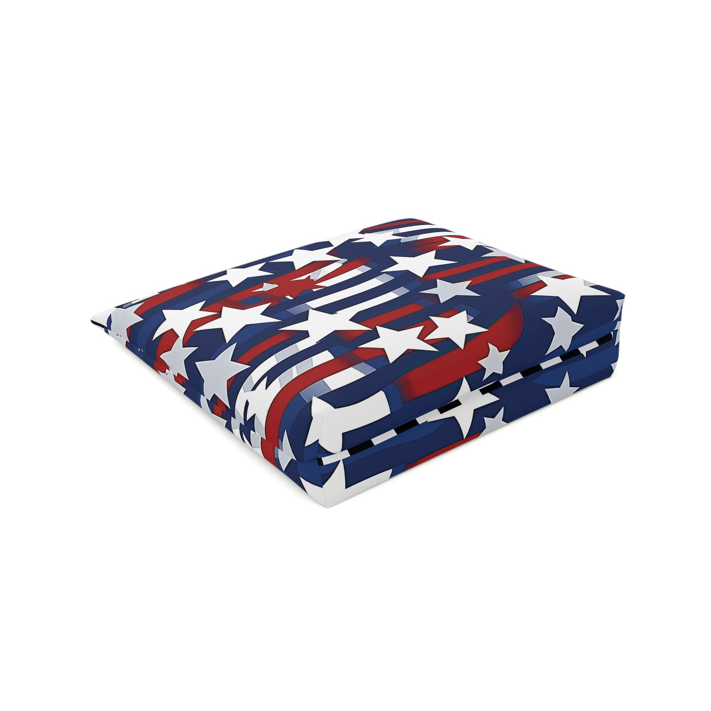 Patriotic Waves Cotton Cosmetic Bag