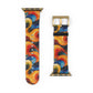 Cosmic Swirl Vibrant Art Watch Band - Colorful Abstract Design for Apple Watch.
