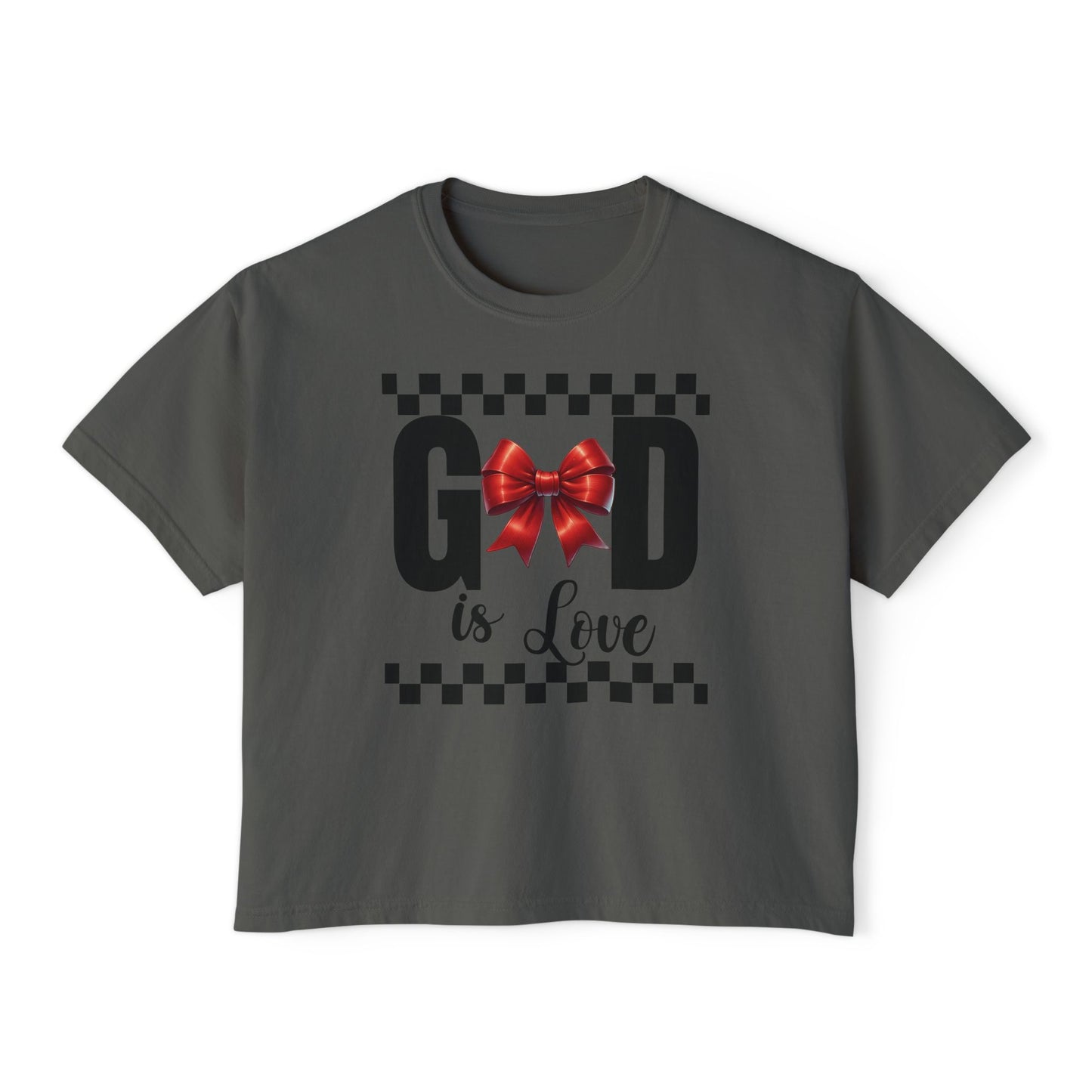 GOD is LOVE Women's Comfort Colors Boxy Tee