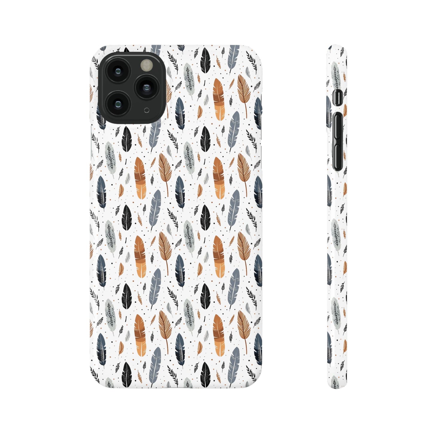 Whispering Feathers Slim Phone Cases for iPhone and Samsung