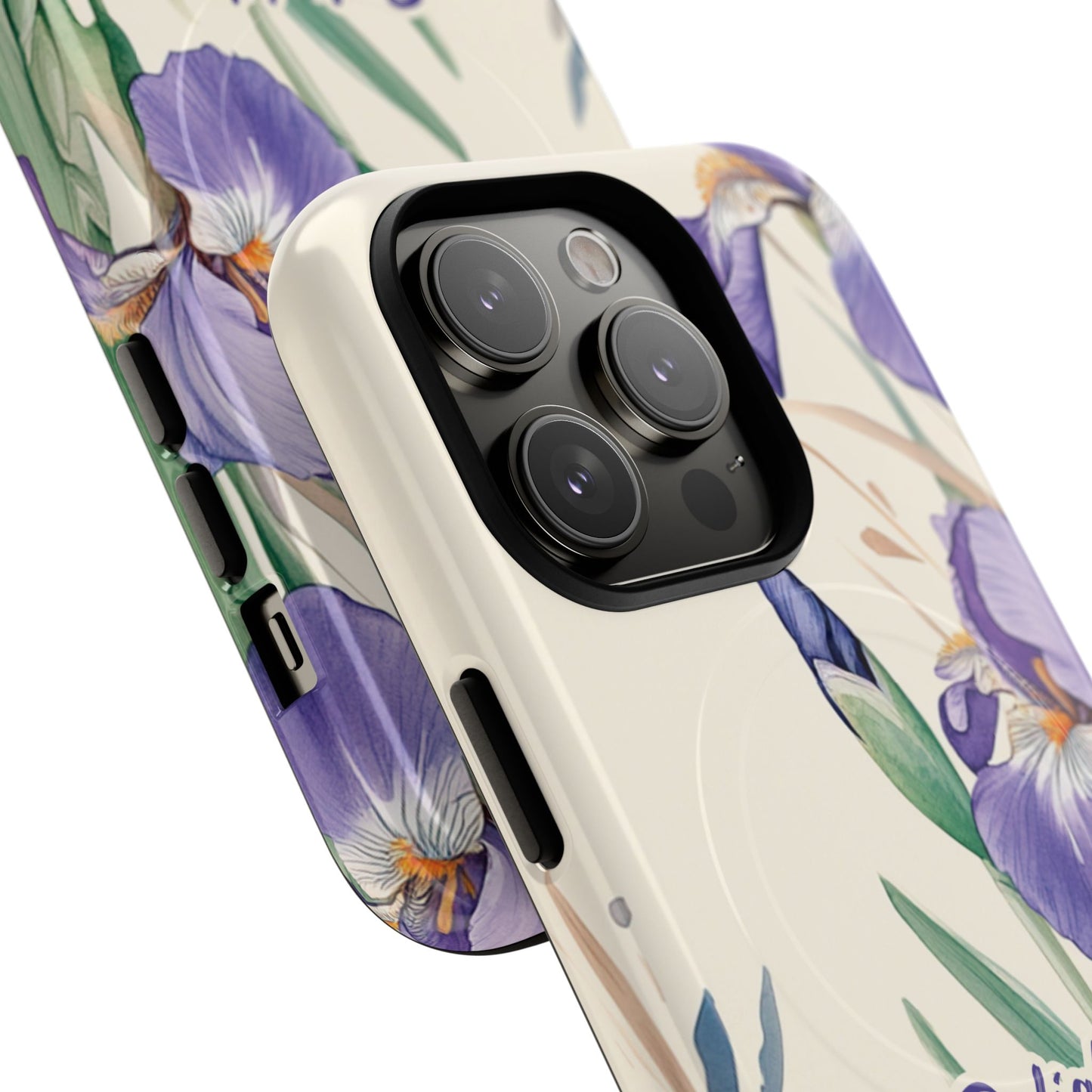 Delight yourself in the Lord Psalm 37:4, Inspirational Gift, iPhone Magnetic Case Scripture, Floral Bible Verse, MagSafe® iPhone® Tough Case, iPhone 14, iPhone 15, iPhone 16, Pro, Pro Max, Plus.