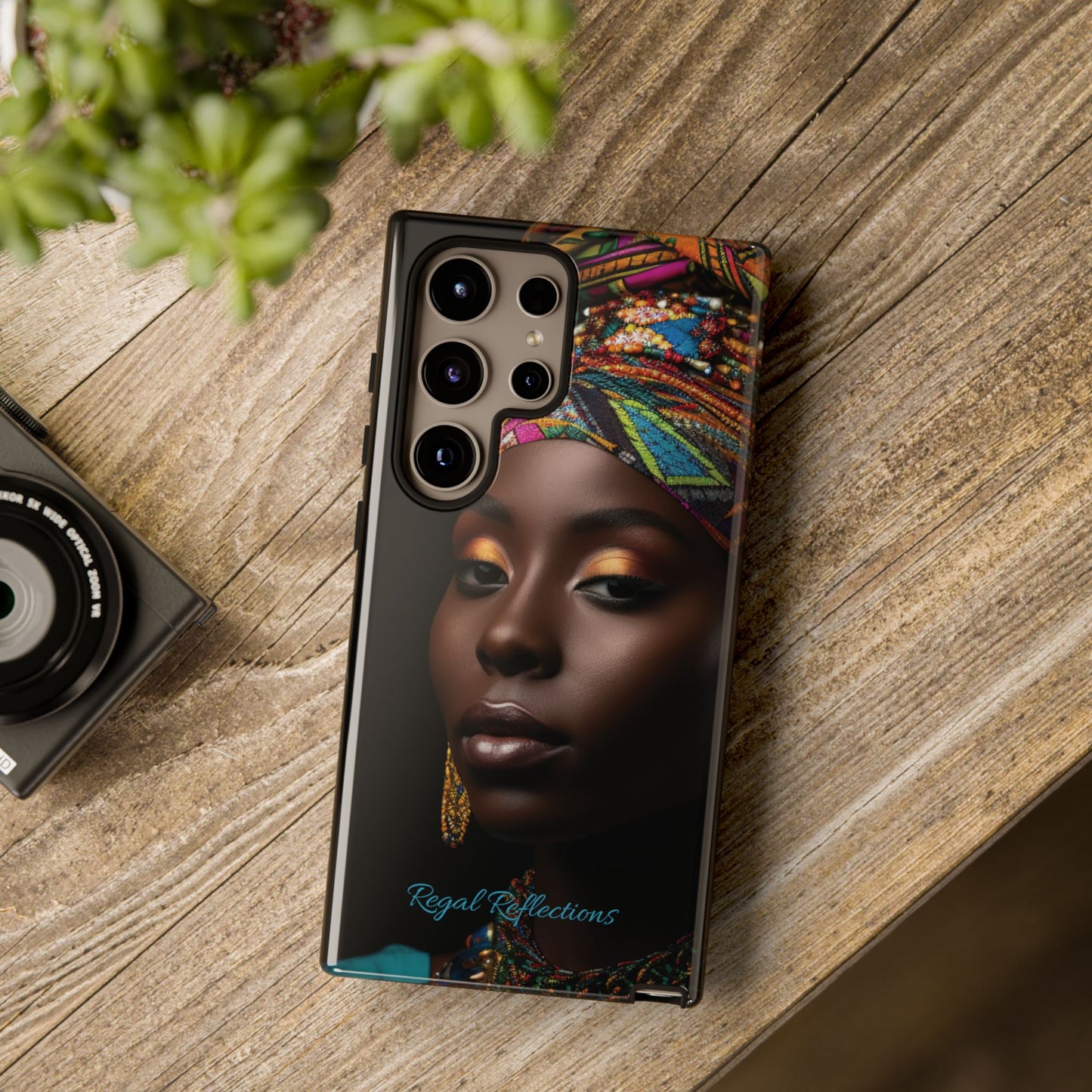 Regal Reflections: African Majesty iPhone, Samsung and Google Tough Phone Cases.