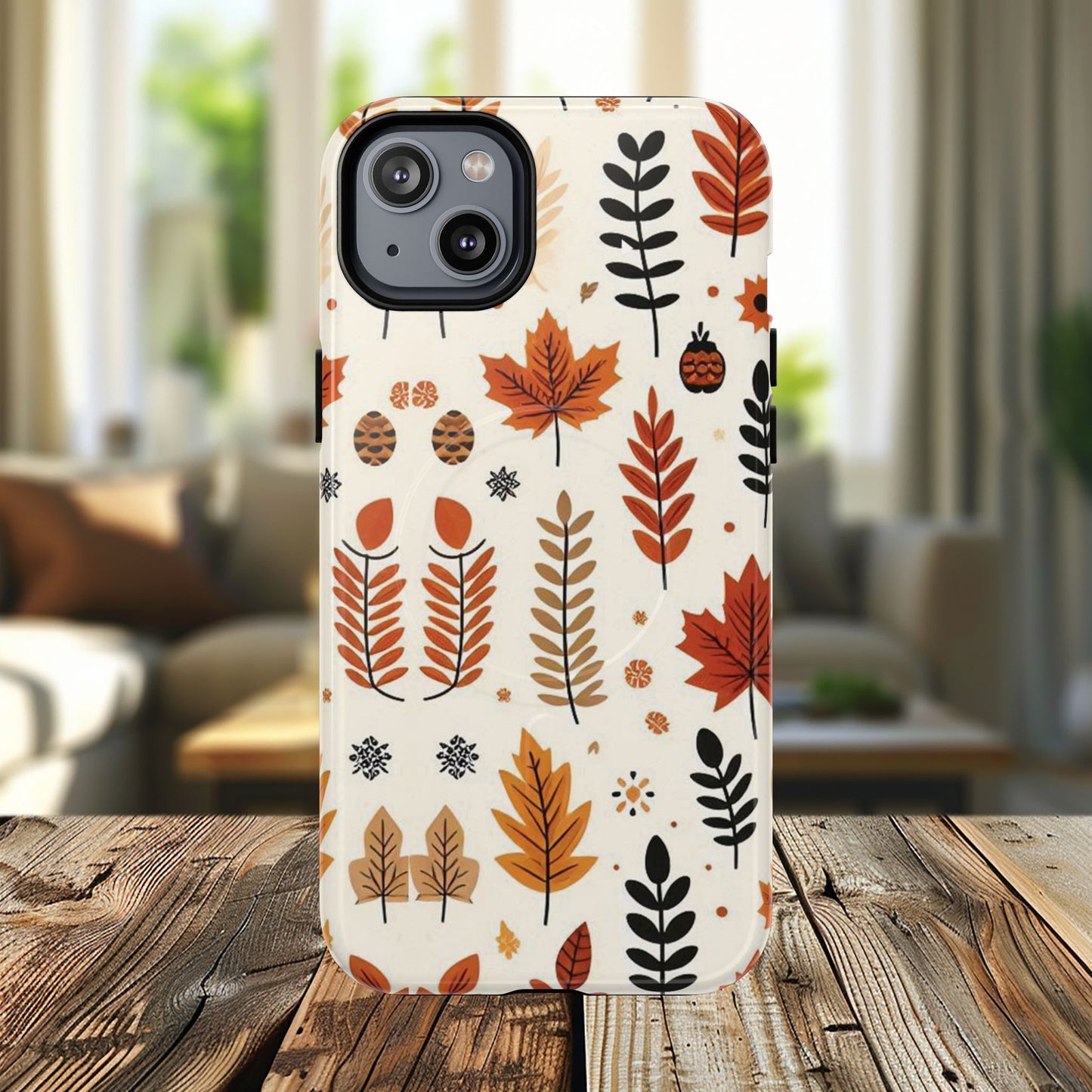 Autumn Whimsy Woods Tough iPhone Magnetic Case, Autumn iPhone Cover, Seasonal iPhone Accessories, Cute Gift for Fall Lovers, Nature-Inspired Design