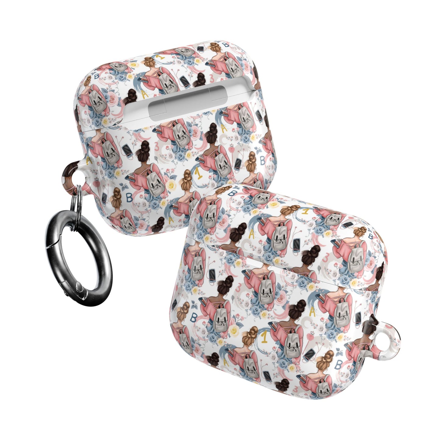 Study Chic AirPod Case Covers with Trendy Illustrations.