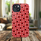 Crimson Gridlock Tough iPhone Magnetic Cases, Durable iPhone Accessories, Gift for Tech Lovers, Modern Design