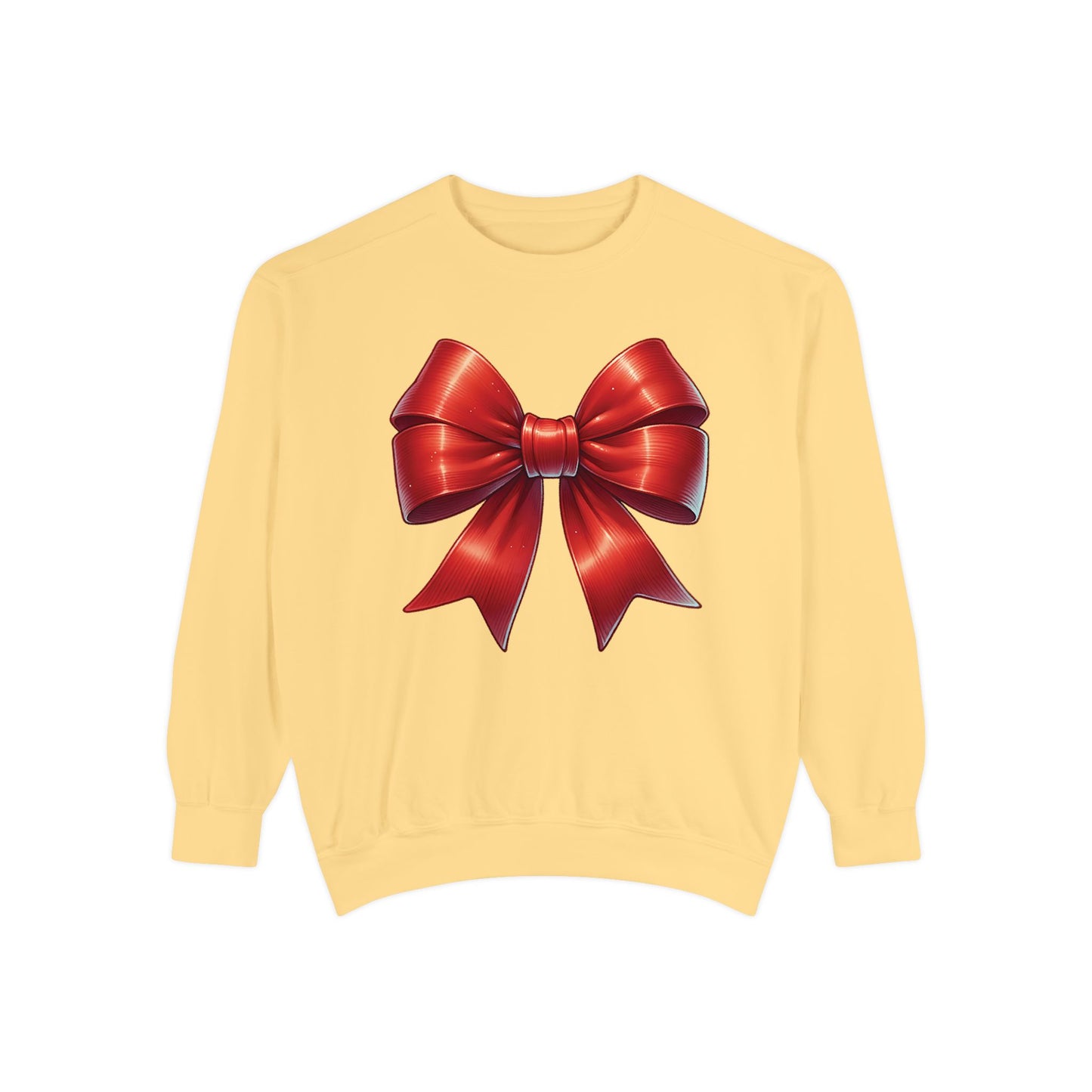Bow Charm Valentines Unisex Comfort Colors Garment-Dyed Sweatshirt