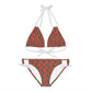 Red Tropical Bliss Strappy Bikini Set (AOP)