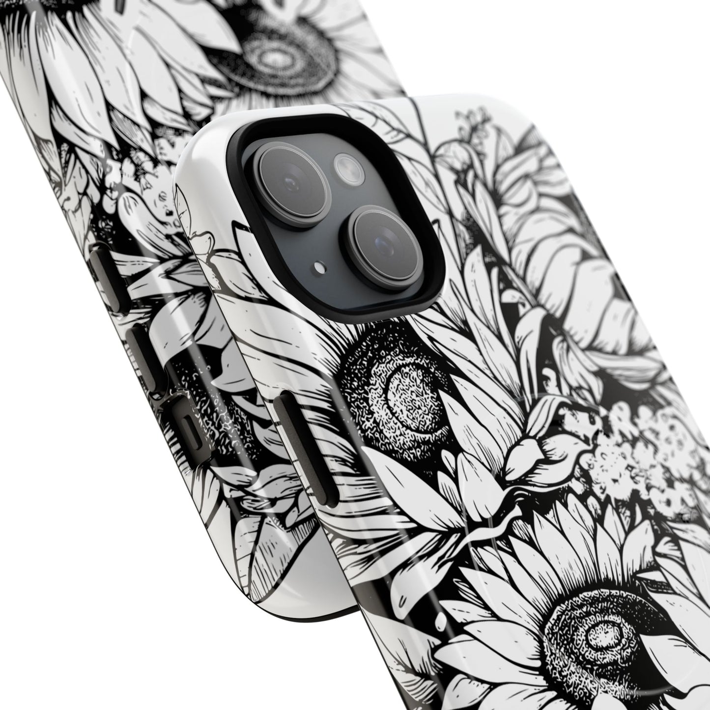 Loved John 3:16, Inspirational Gift, Tough iPhone Magnetic Case Scripture, Sunflower Bible Verse, MagSafe® iPhone® Tough Case, iPhone 14, iPhone 15, iPhone 16, Pro, Pro Max, Plus