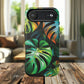Tropical Leaf Phone Case | Tough Magnetic Cases, iPhone Accessories, Gift for Him/Her, Phone Protection, Summer Style, Trendy Design