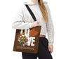 LOVE Always Brown Tote Bag.