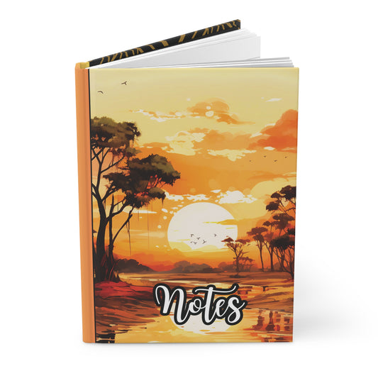Sunset & Elegance Hardcover Journal - For Note-Taking, Writing, Gifts, Inspiration, Daily Reflections