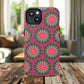 Floral KaleidoBloom iPhone Case, Tough Magnetic Cases, Floral iPhone Cover, Stylish Tech Accessory, Durable Design, Vibrant Gift Idea