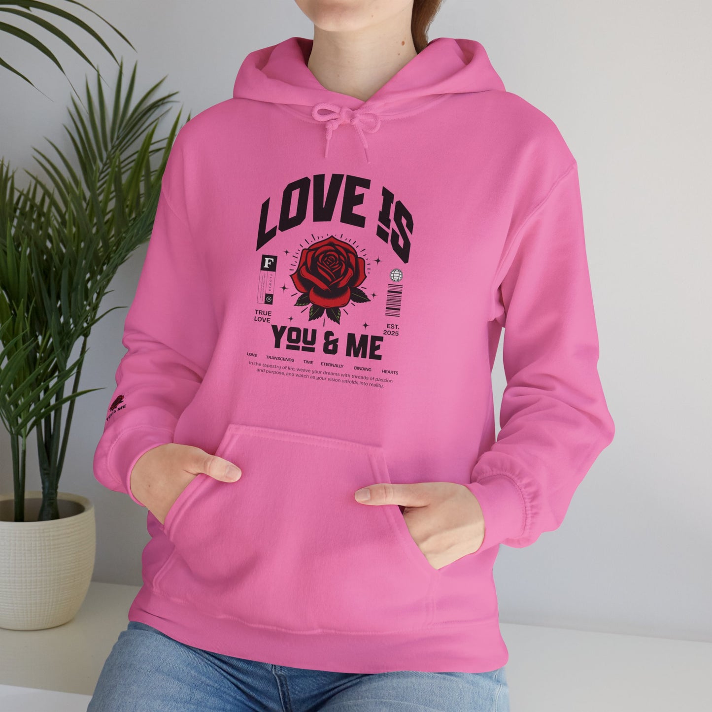 You and Me Unisex Gildan Hoodie Sweatshirt