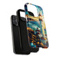 Stained Glass Lighthouse Phone Case - Tough Magnetic Cases, Unique Gifts for Nature Lovers, Beach Vibes, Travel Accessories, Coastal Decor