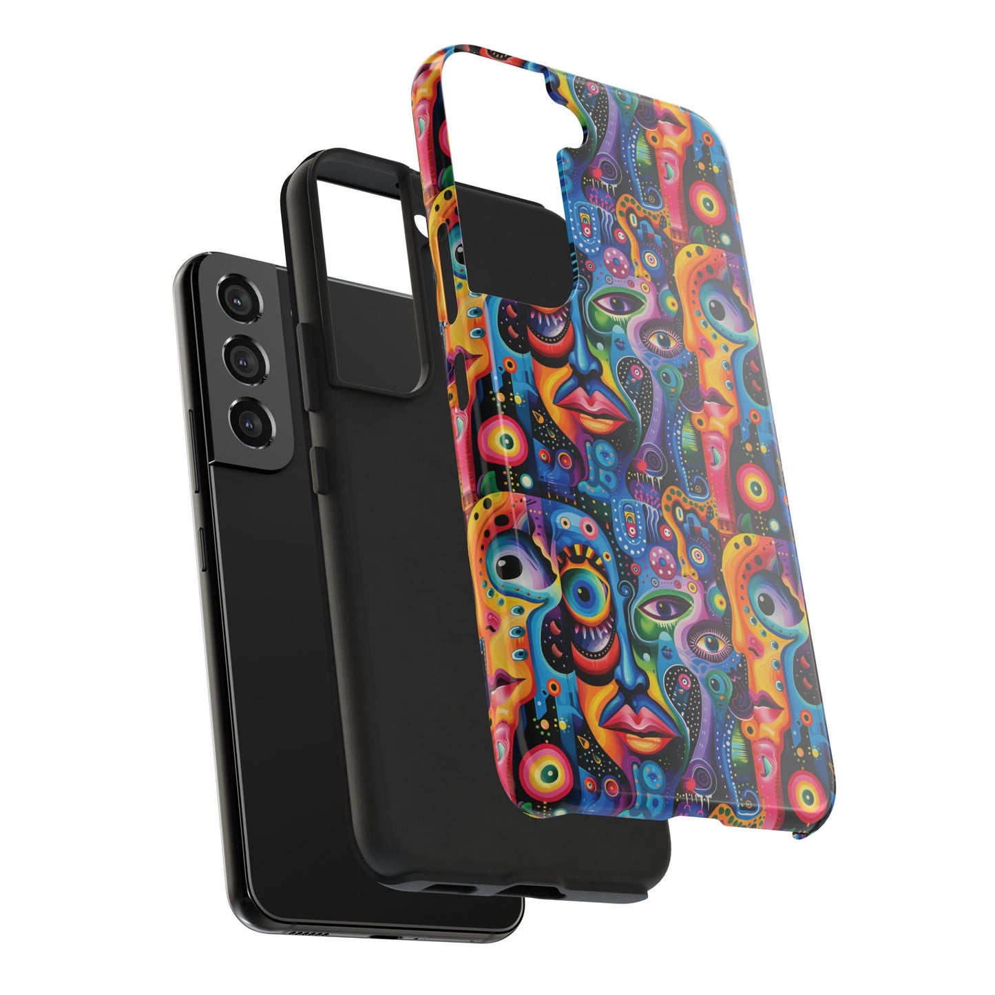 Psychedelic Visions Vibrant Art iPhone and Samsung Phone Case - Stylish Tough Case for Artists & Creatives.