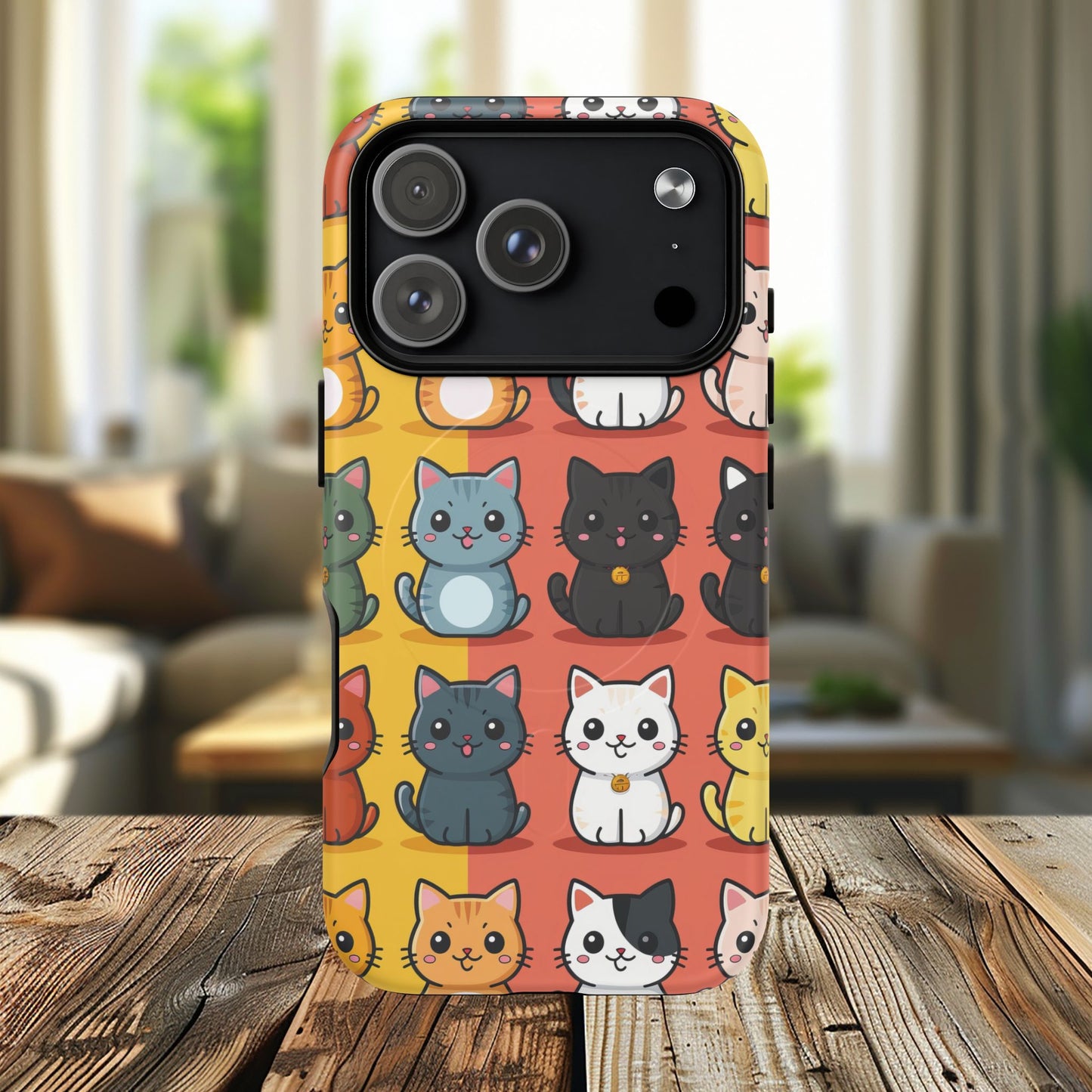 Cute Cat Magnetic Phone Cases for Pet Lovers, Durable Cases, Animal Design, Fun Gift, Unique Accessories