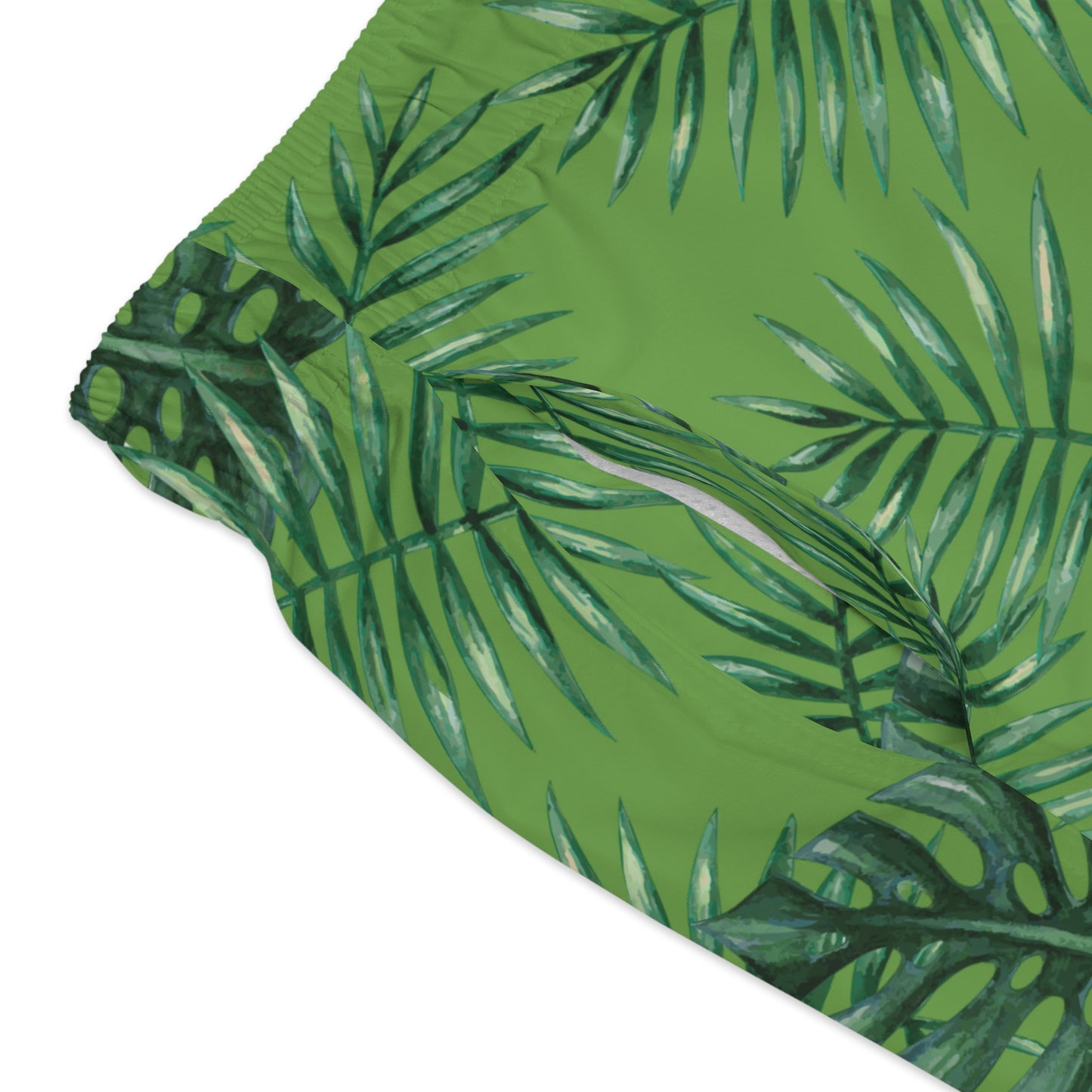 Green Tropical Bliss Swim Trunks (AOP)